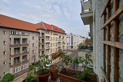 Aussicht vom Balkon