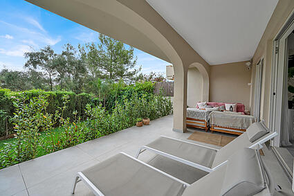 Terrace in Portals garden apartment