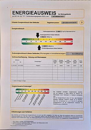 Energieausweis S 5 