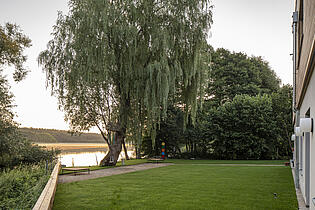 Garten mit Blick auf den Dagowsee