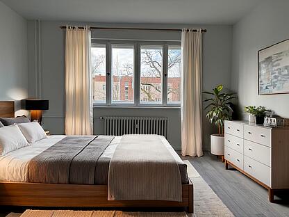 Visualisierung Wohnbeispiel Schlafzimmer