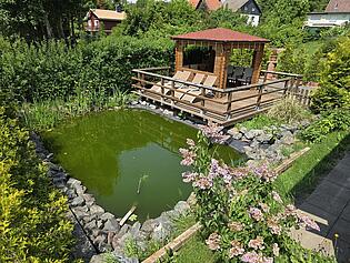 Teich mit Ruhezone