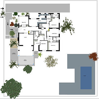 Plano vivienda y parcela