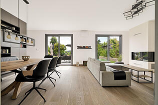 Wohnzimmer Musterhaus