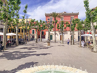 Sa Pobla town square