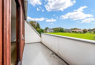 Balkon mit Blick in die Natur 