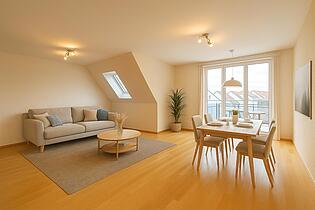 Wohn- Esszimmer Visualisiert