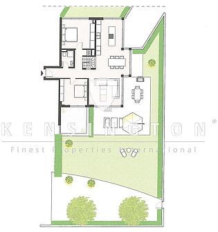 Alternativer EG-Grundriss / 4-Zimmer-Wohnung