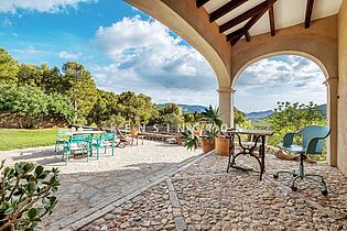 Sea view finca Andratx Mallorca-terrace