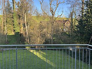 Blick vom Balkon