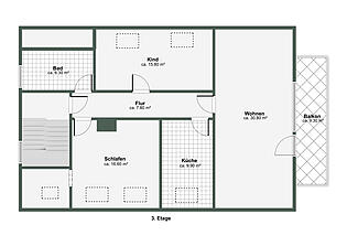 Grundriss Obergeschoss