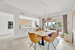 Dining area in a villa for sale
