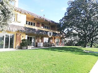 Vista de la casa desde el jardín
