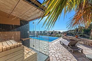 Sauna with sea view