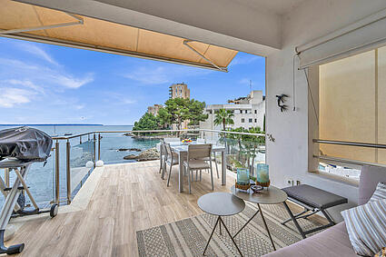 Sea view terrace in Cas Catala
