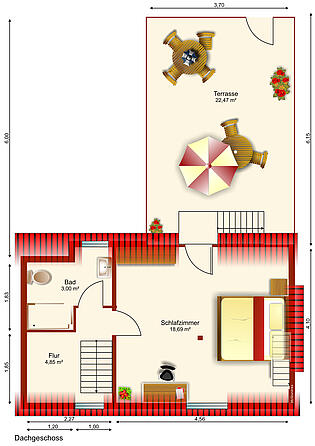 Objekt 1- Vorderhaus Wohnung DG