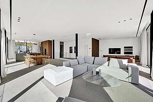 Living room in a villa for sale
