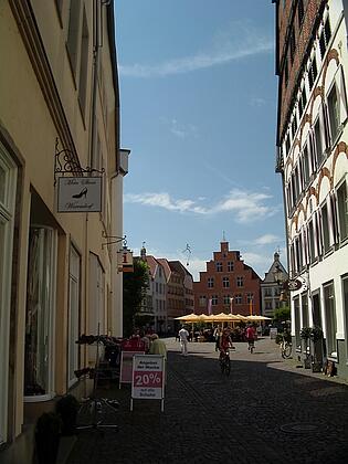 Blick auf Marktplatz