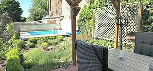 Terrasse unten + Garten