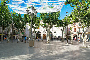 Sa Pobla town square