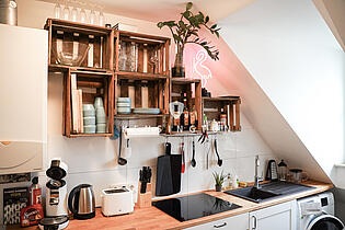 Küche der unteren Wohnung