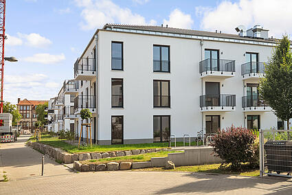 Seitenansicht Haus fertiggestellt
