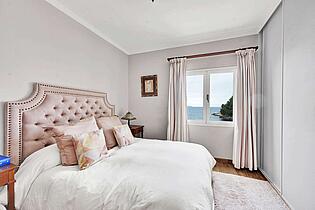 Master bedroom with sea views
