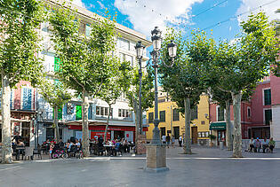 Sa Pobla town square