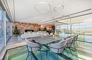 Villa with pool in Costitx, Mallorca. Dining area