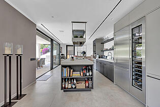 Open kitchen villa Costa d´en Blanes