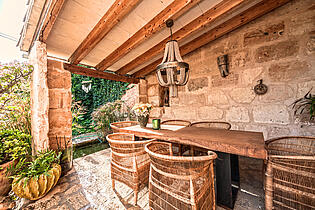 Porch in front of living room