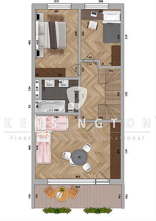 *Grundriss Obergeschoss_KBR_172_Reihenmittelhaus in Seevetal