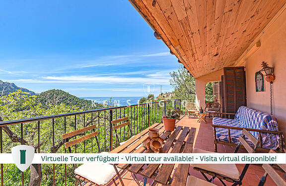 Finca-Estellencs-Terrace with sea view