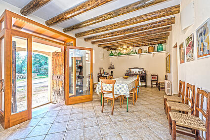 Finca with pool Bunyola Mallorca dining room