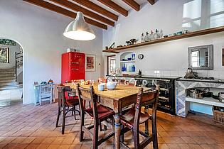 Sea view finca Andratx Mallorca-kitchen