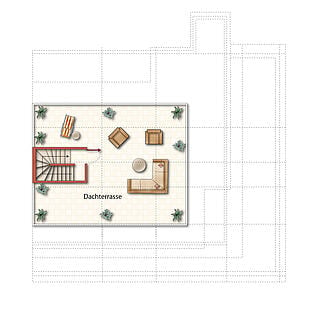 Dachterrasse (unverbindliche Illustration)