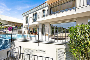 View of the house from the garden Costa d´en Blanes 