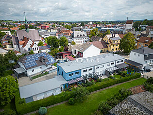 Der Stadtplatz direkt um die Ecke!
