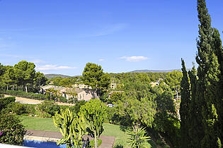 Vista de las montañas desde el chalet  Cala Vinyes