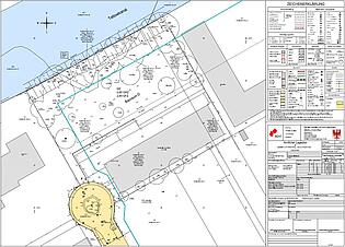 Amtlicher Lageplan zum Bauantrag