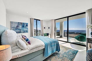 Master bedroom with panoramic view