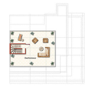 Dachterrasse (unverbindliche Illustration)