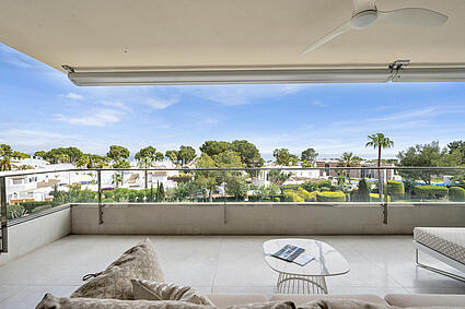 Sea view terrace in Sol de Mallorca