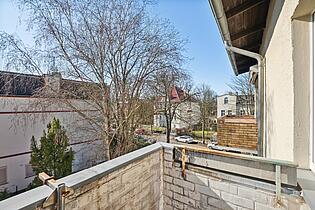 Blick vom Balkon