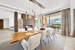 Spacious dining area in Sol de Mallorca