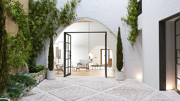 Wohnung mit Terrasse in der Altstadt von Palma- Patio Wohnung mit Terrasse in der Altstadt von Palma- Patio