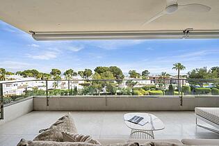 Sea view terrace in Sol de Mallorca