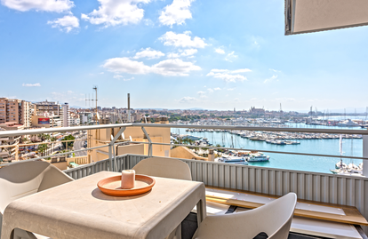 Palma-Apartment-Terrasse mit Meerblick