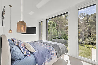 Master bedroom with views