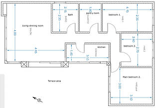 Floor plan GF-flat Las Maravillas